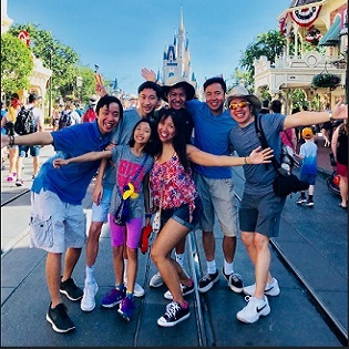 Dr and family at disneyland