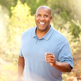 man running