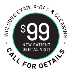 $49 New Patient Emergency Exam stamp