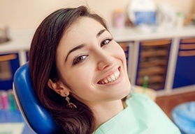 woman smiling at camera